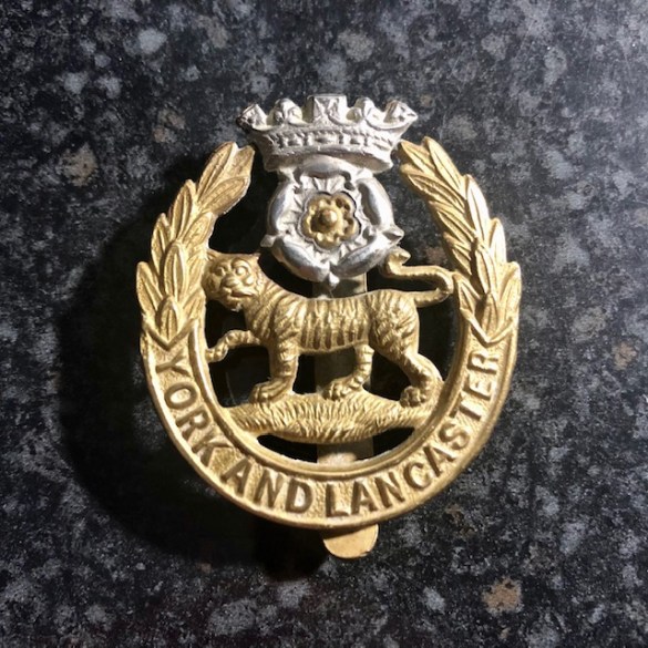 York and Lancaster Cap Badge